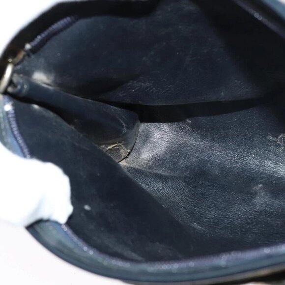 Christian Dior Trotter Canvas Shoulder Bag Navy Gold Auth 141703 - Picture 13 of 16